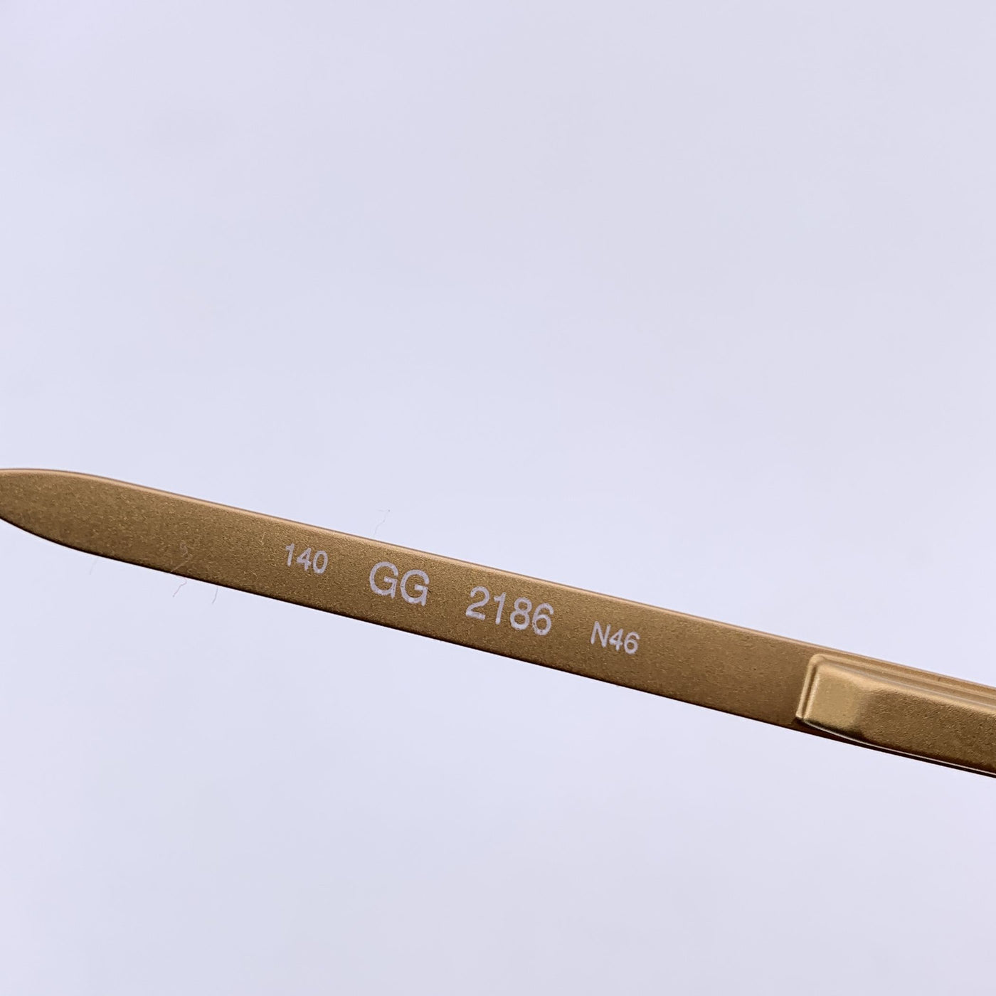 Gucci Vintage Clear Brown Sunglasses GG 2186 55/15 140mm