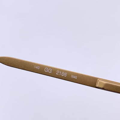 Gucci Vintage Clear Brown Sunglasses GG 2186 55/15 140mm