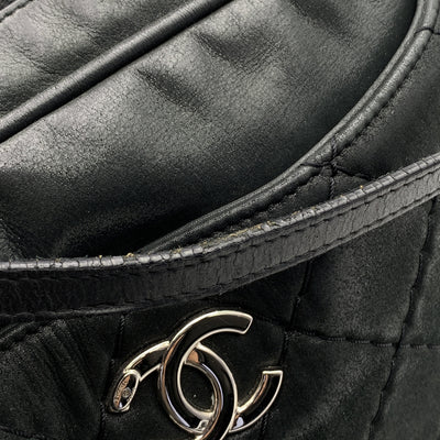 Chanel Black Quilted Leather Relax CC Camera Shoulder Bag