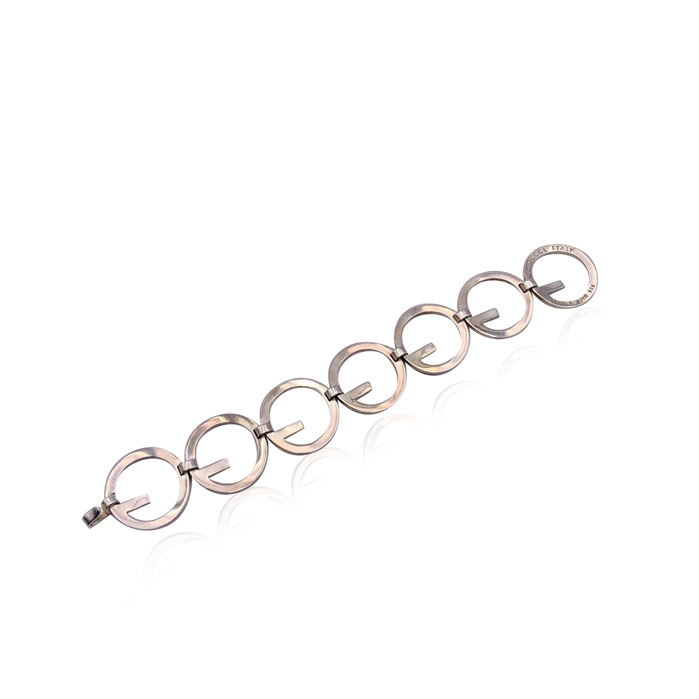 Gucci Vintage Sterling Silver 925 G Chain Link Bracelet