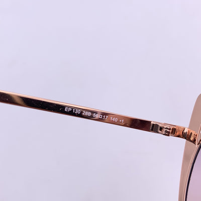 Emilio Pucci Cat Eye Gold Sunglasses EP 130 28B 56/17 140 mm