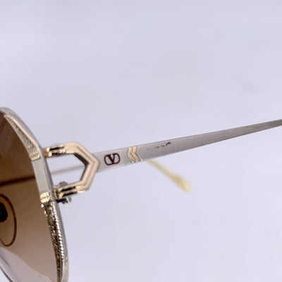 Valentino Vintage Silver Metal Sunglasses Mod. 5213 56/16 130mm