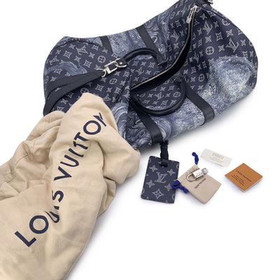 Louis Vuitton Savane Monogram Lion Chapman Keepall Bandouliere 55 Bag