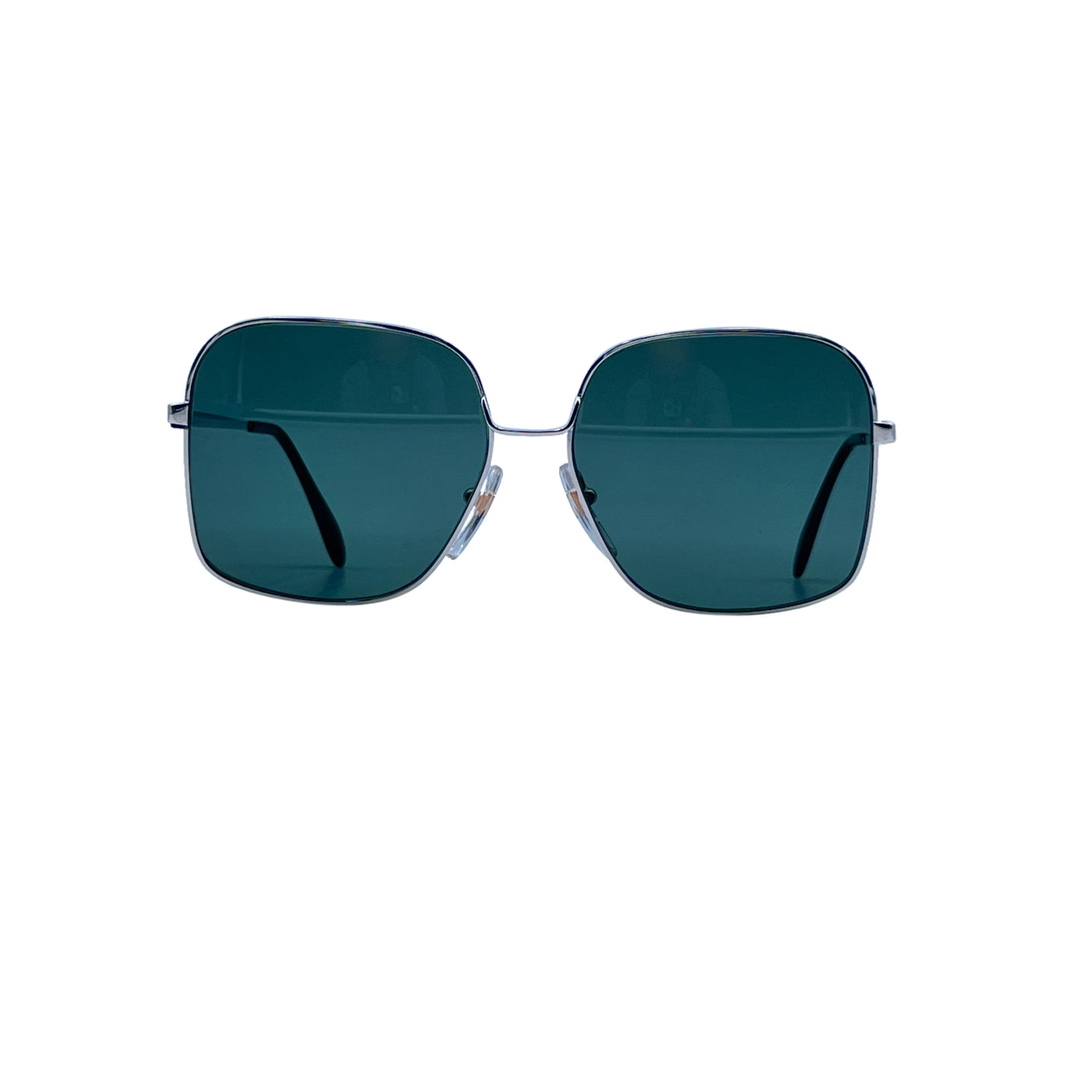 Bausch & Lomb Vintage Unisex Square White Gold Sunglasses Mod. 520