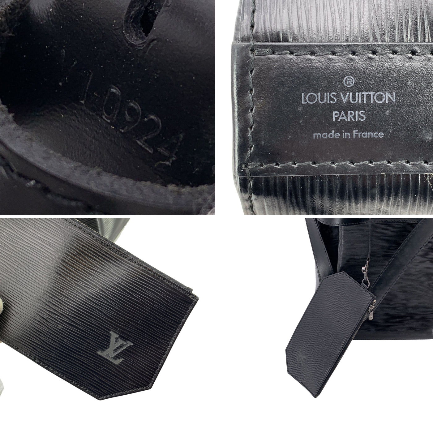 Louis Vuitton Vintage Black Epi Leather Sac d'Epaule Bucket Bag