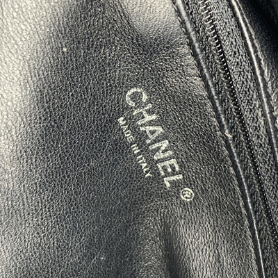 Chanel Taupe Leather Luxe Ligne Chain Around Bowling Bowler Bag