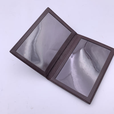 Gucci Brown Guccissima Leather Travel Two Photo Frame Pictures Holder