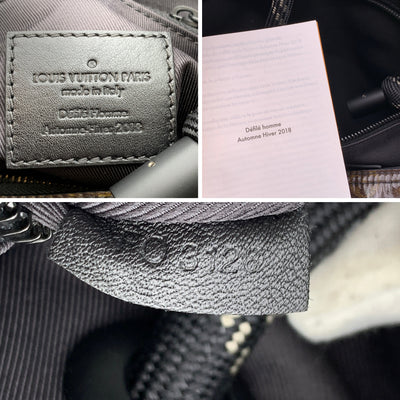 Louis Vuitton Monogram Glaze Keepall 50 Bandouliere Bag M43899 Black