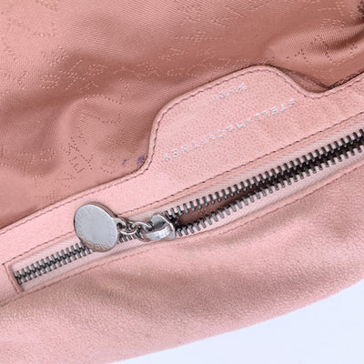 Stella McCartney Pink Suede Like Fold Over Falabella Tote Shoulder Bag