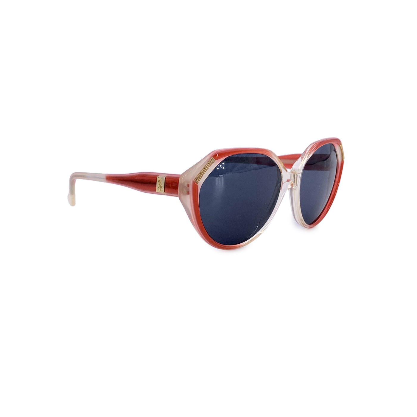 Yves Saint Laurent Vintage Red White Eole Sunglasses 56/16 140mm