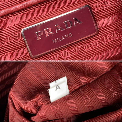 Prada Red Nylon Tessuto Messenger Crossbody Shoulder Bag