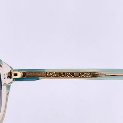 Yves Saint Laurent Vintage Turquoise Acetate Sunglasses ANTEE 56/14