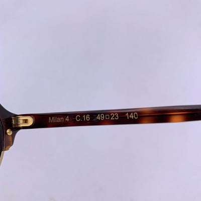 Illesteva Brown Rounded Unisex Sunglasses Milan 4 49/23 140 mm