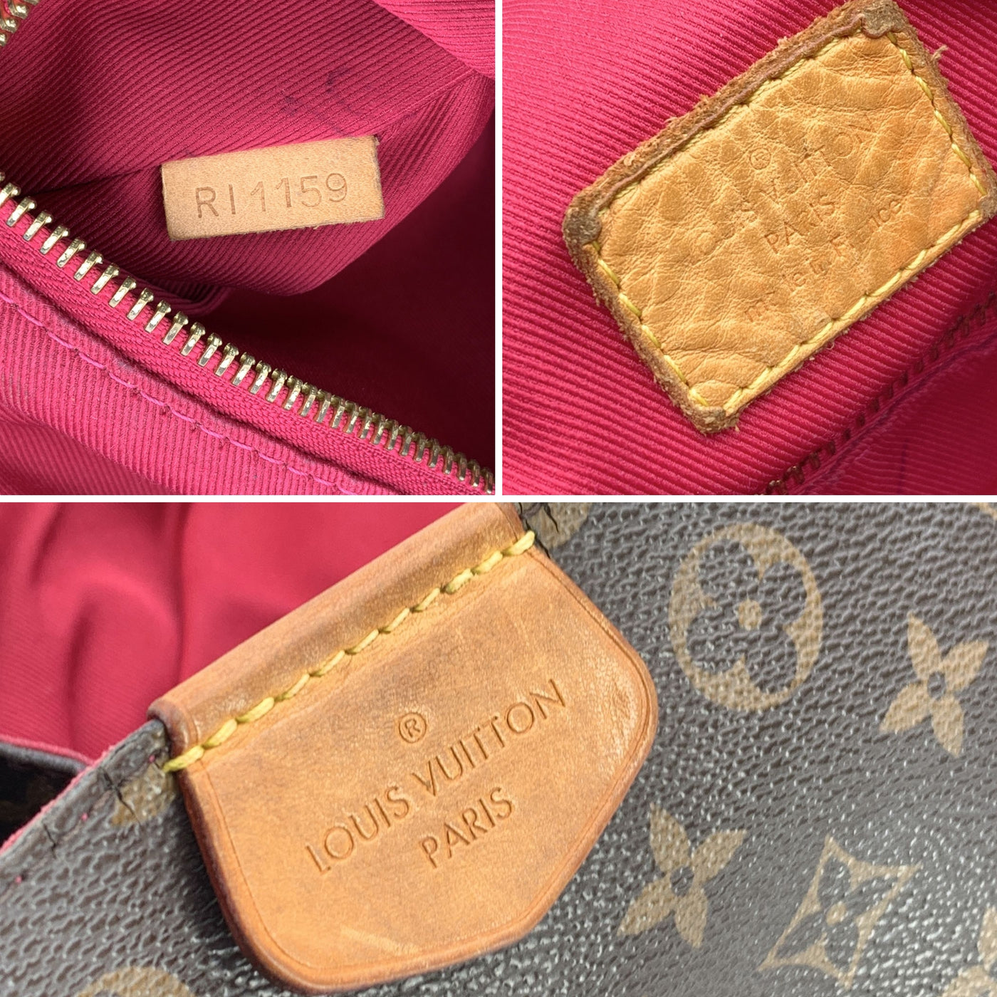 Louis Vuitton Monogram Canvas Graceful PM Shoulder Hobo Bag Tote