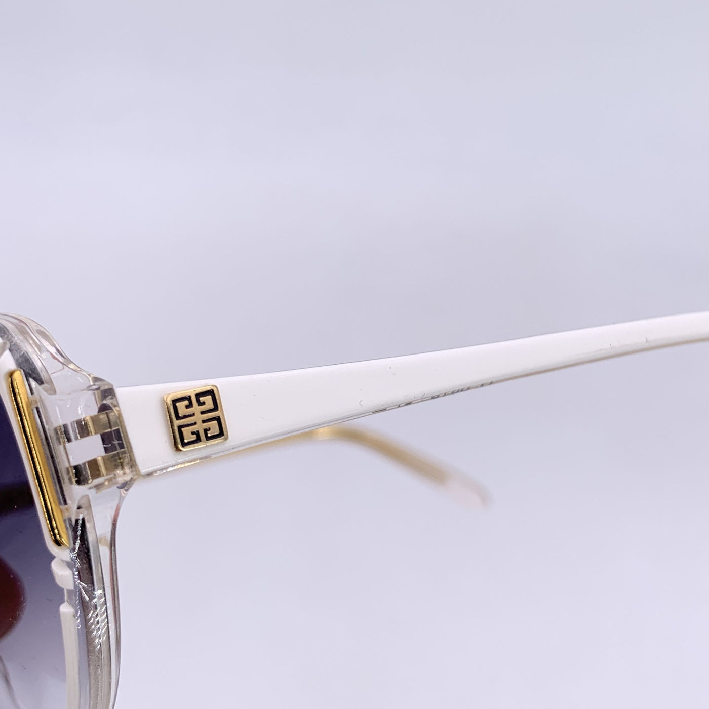 Givenchy Paris Vintage White Sunglasses G 8918 57/15 172