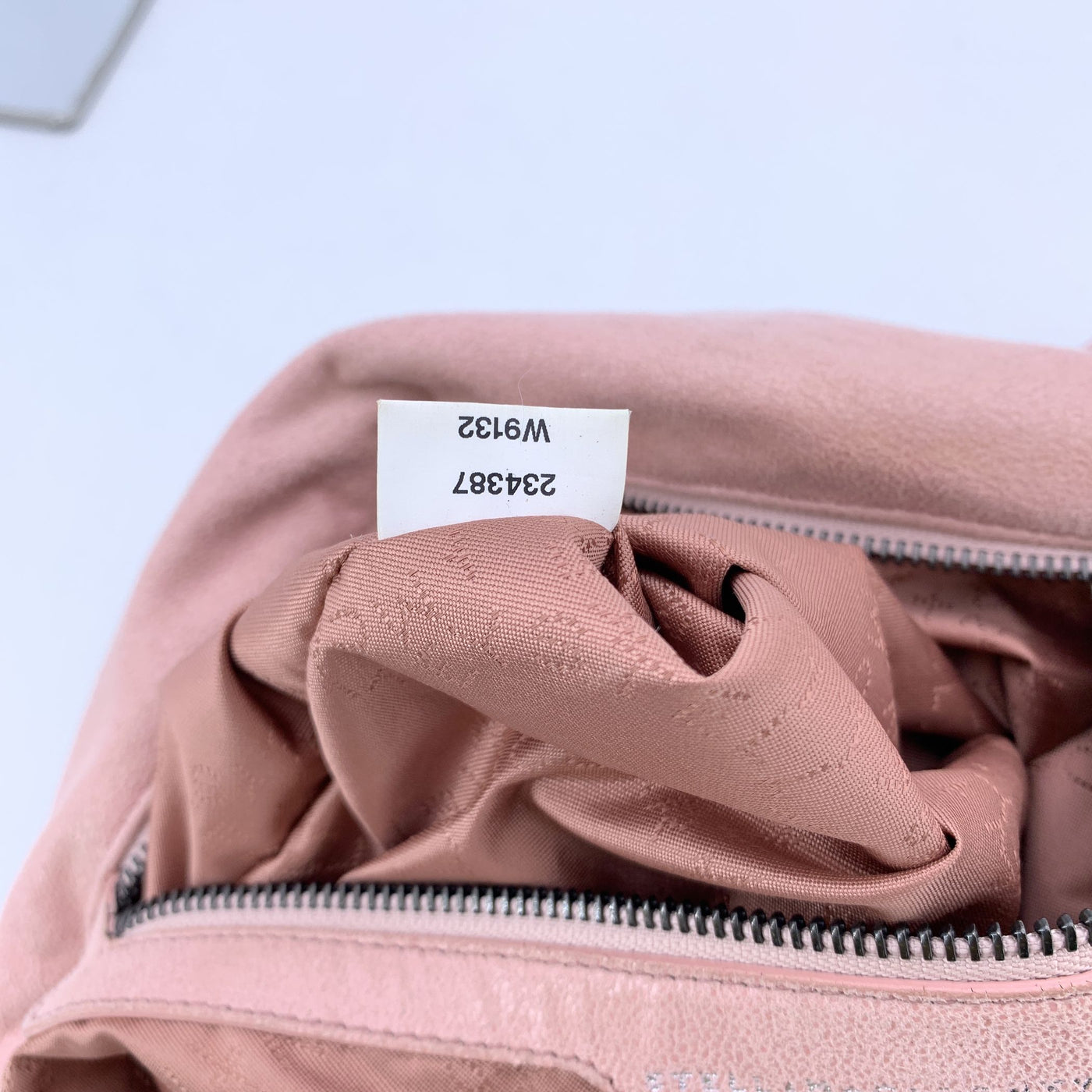 Stella McCartney Pink Suede Like Fold Over Falabella Tote Shoulder Bag