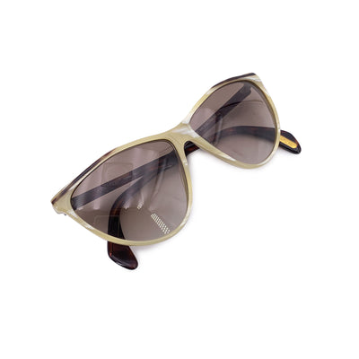 Gianni Versace Vintage Beige Brown Sunglasses 445 56/16 140mm