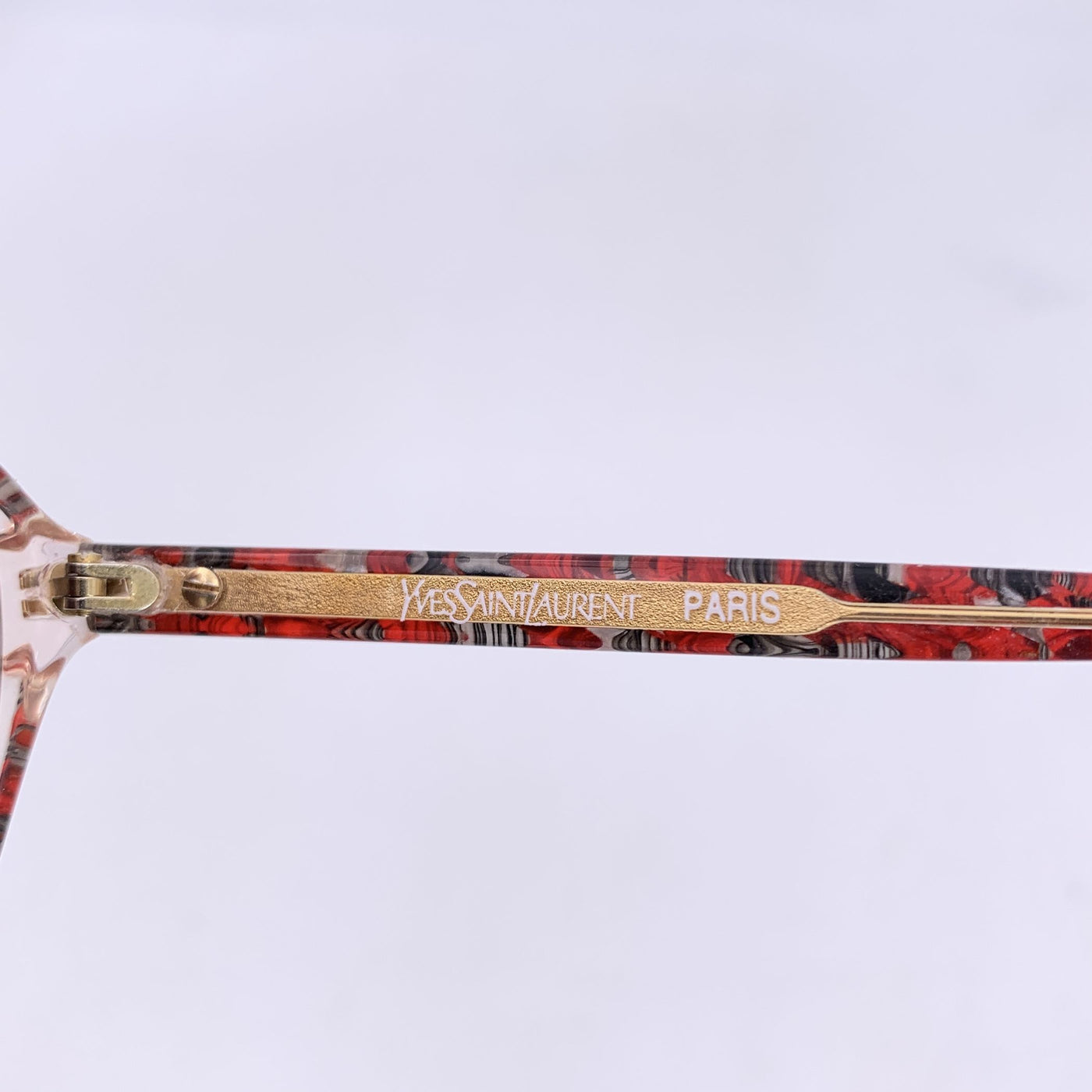 Yves Saint Laurent Vintage Red Grey Sunglasses ARION 56/14 140mm