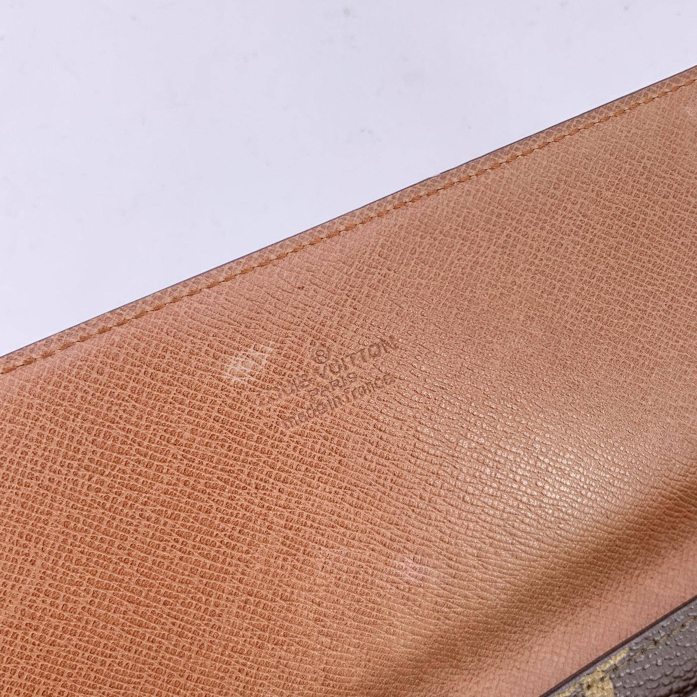 Louis Vuitton Vintage Brown Monogram Canvas Long Bifold Bill Wallet