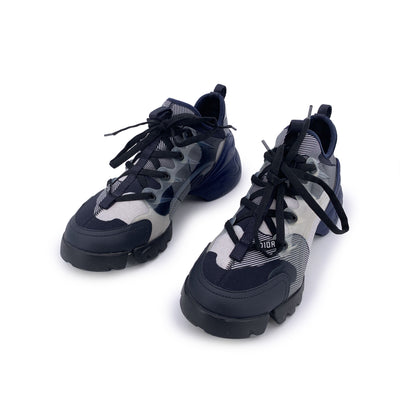 Christian Dior Blue D Connect Sneakers Low Top Shoes Size 38