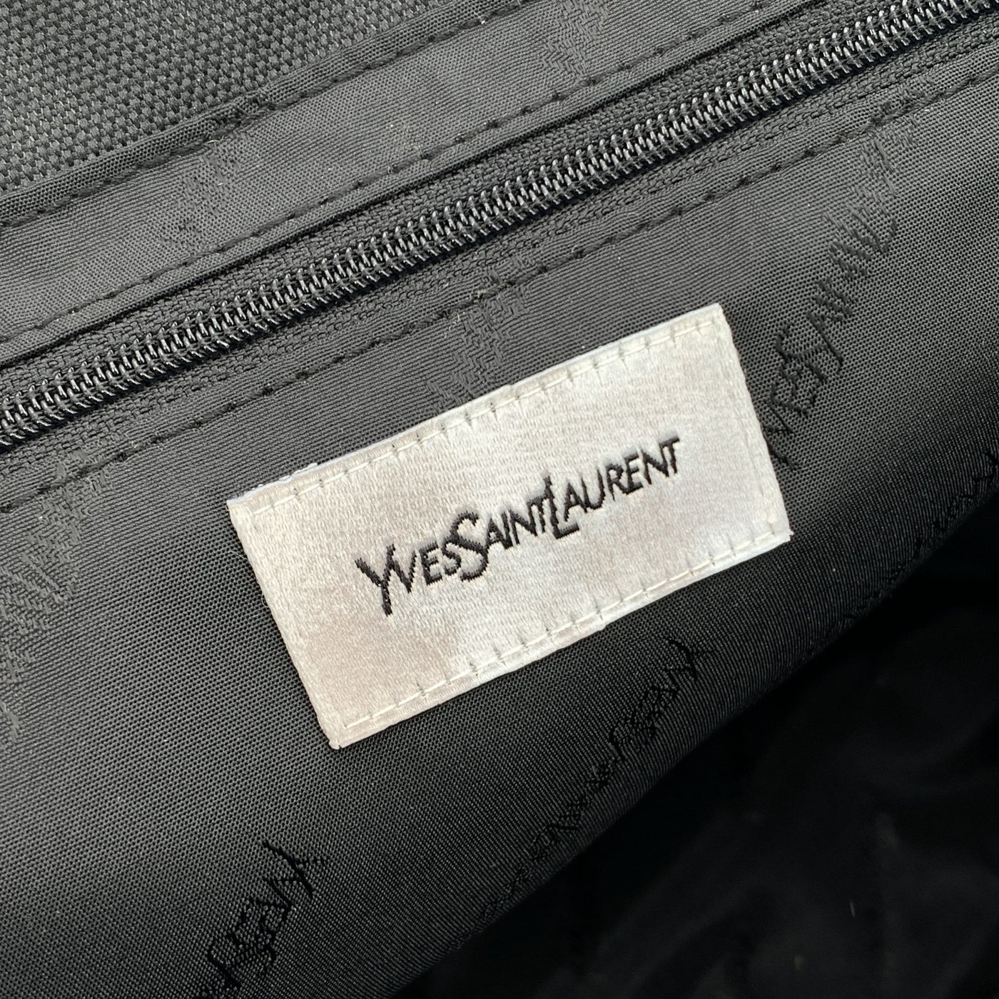 Yves Saint Laurent Pour Homme Vintage Black Nylon Tote Bag