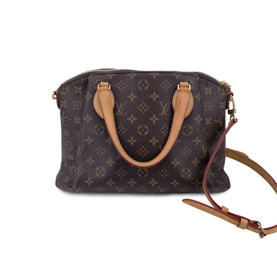 Louis Vuitton Brown Canvas Monogram Rivoli MM Satchel Bag