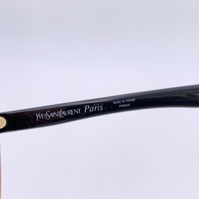 Yves Saint Laurent Vintage Black Beige Sunglasses CUPIDON 55/16 140mm