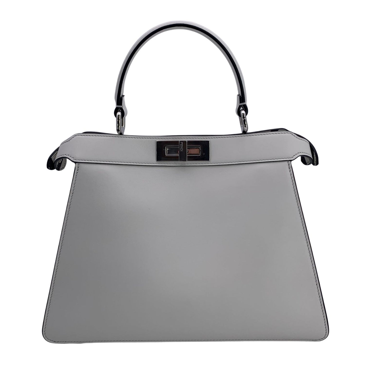 Fendi by Marc Jacobs White Peekaboo ISeeU Medium Top Handle Bag