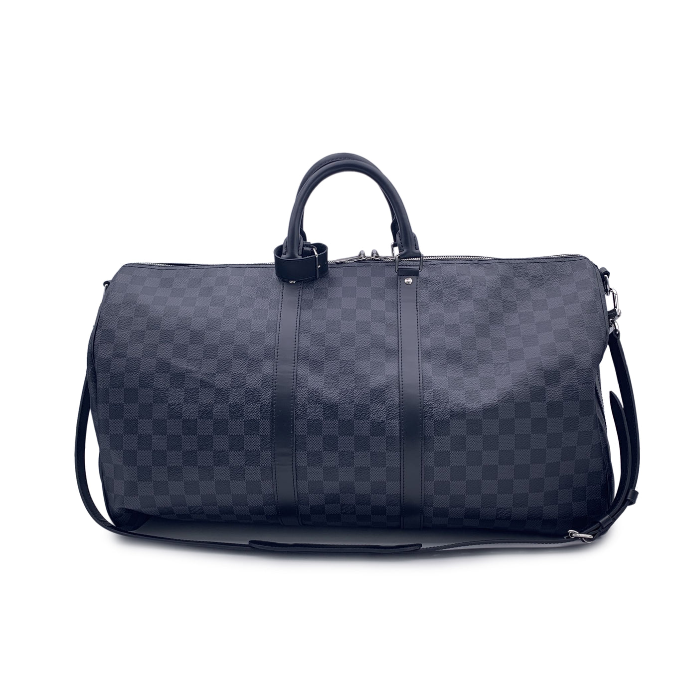 Louis Vuitton Damier Graphite Canvas Keepall 55 Bandouliere Bag