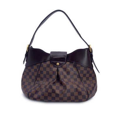 Louis Vuitton Damier Ebene Canvas Sistina MM Hobo Shoulder Bag