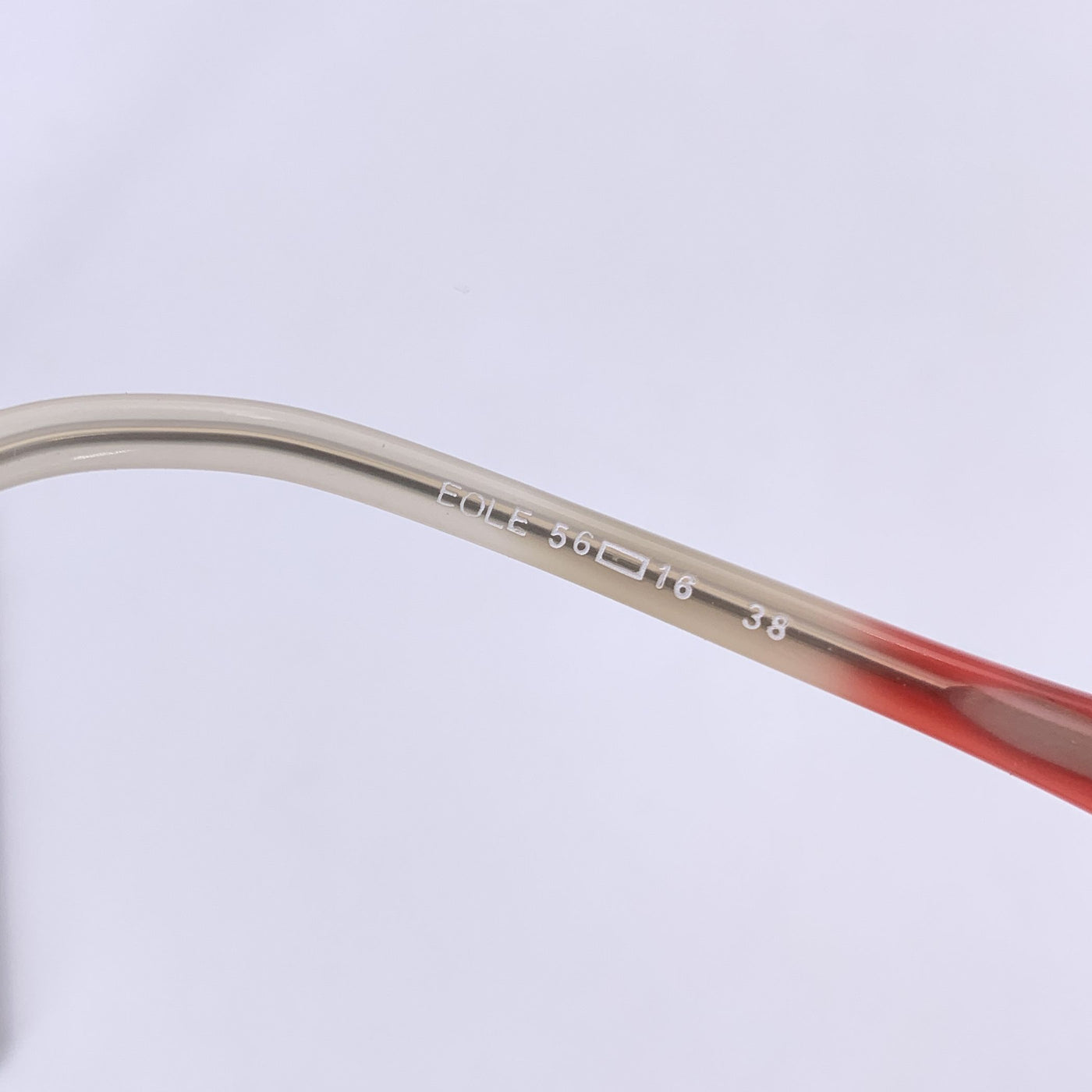 Yves Saint Laurent Vintage White Red EOLE Sunglasses 56/16 140mm