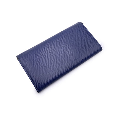 Louis Vuitton Blue Epi Leather Sarah Continental Long Wallet