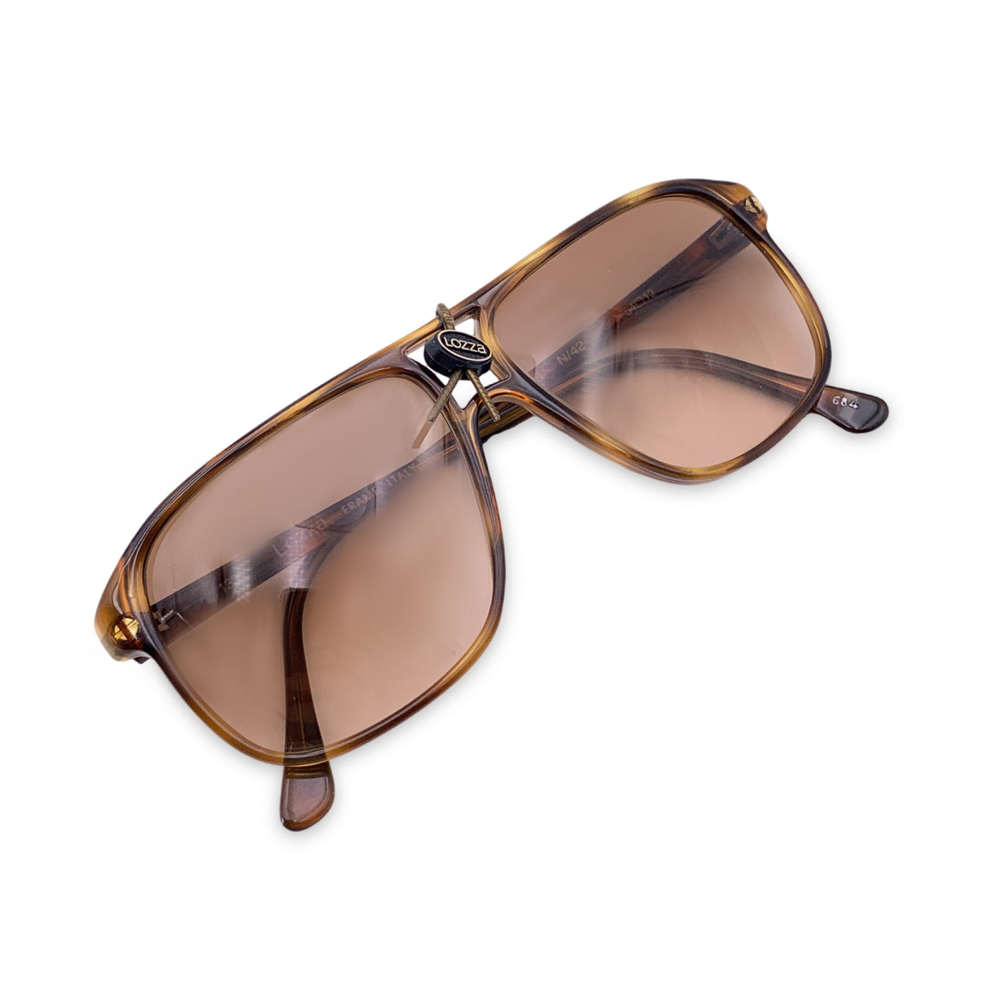 Lozza Vintage Brown Unisex Mint Sunglasses Zilo N/42 54/12 135mm