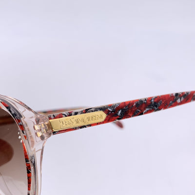 Yves Saint Laurent Vintage Red Grey Sunglasses ARION 56/14 140mm