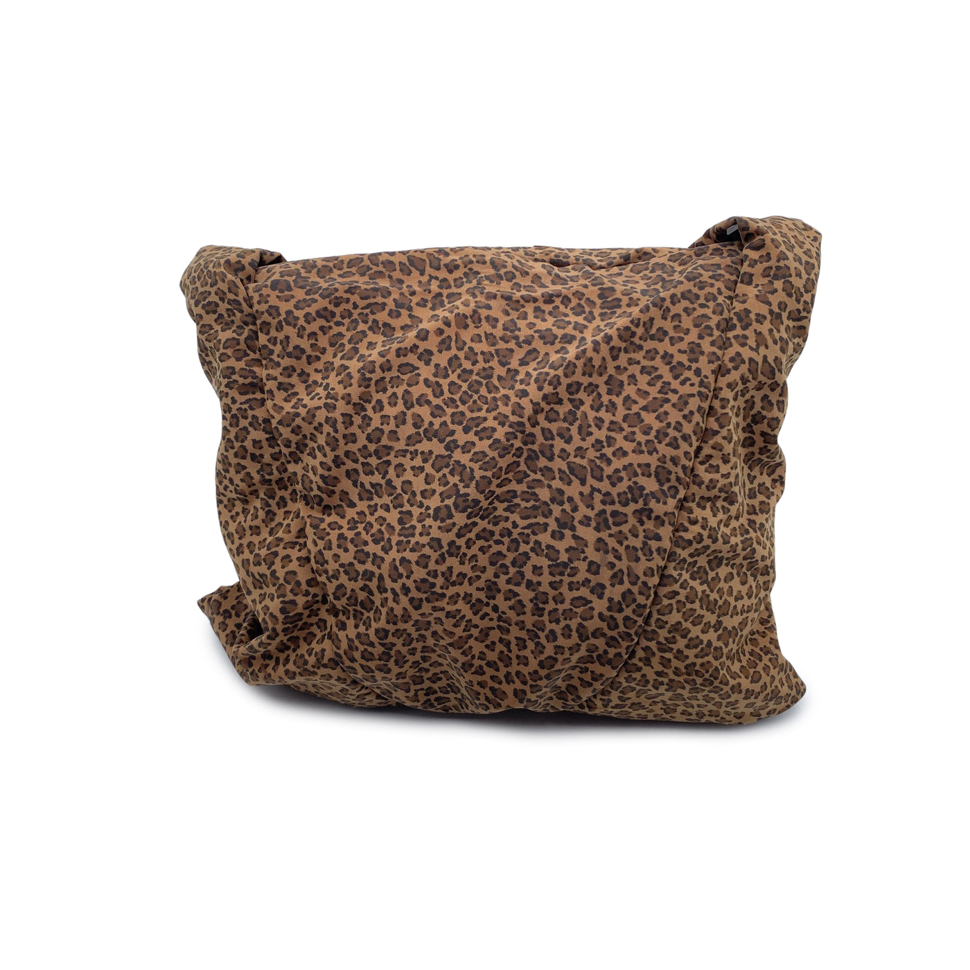 Bottega Veneta Animalier Leopard Fabric Tote Hobo Shoulder Bag