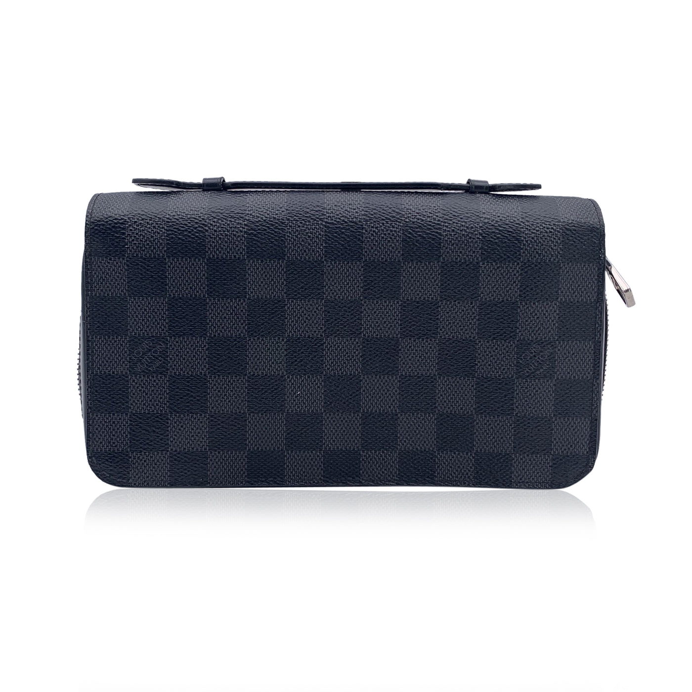 Louis Vuitton Black Damier Graphite Canvas Zippy XL Wallet