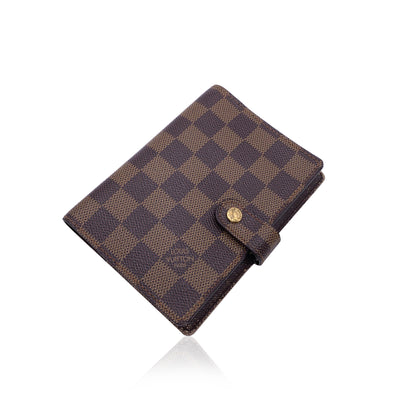 Louis Vuitton Vintage Damier Ebene Canvas 6 Ring Agenda Cover PM