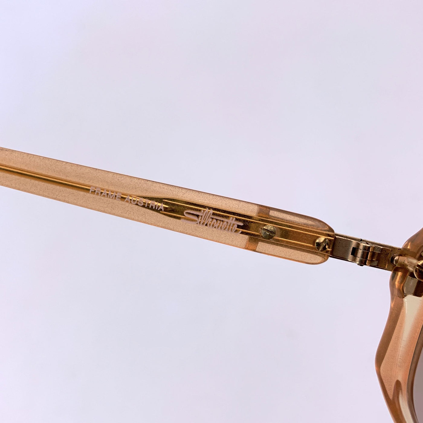 Silhouette Vintage Rectangle Beige Sunglasses M1208 56/13 135mm