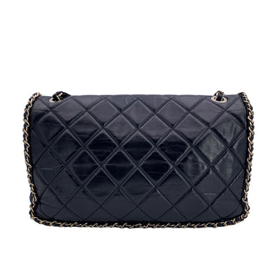 Chanel Black Quilted Leather Chain Around Shoulder Bag