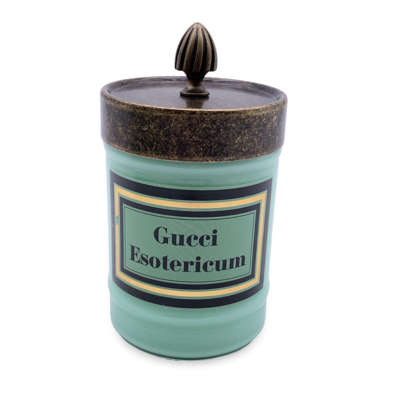 Gucci Esotericum Scented Candle Aqua Green Murano Glass Jar