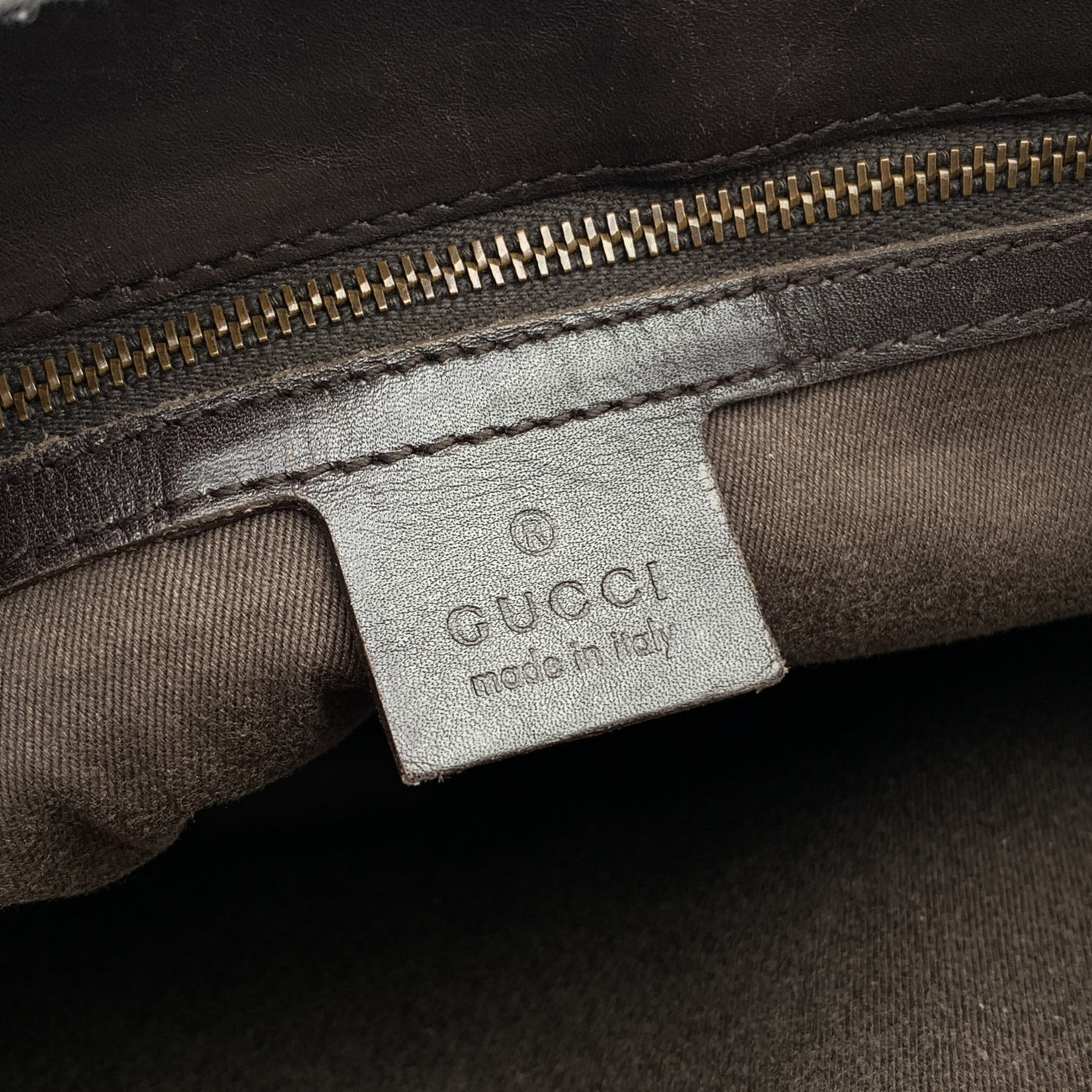 Gucci Beige Brown Monogram Canvas Bucket Shoulder Bag Tote