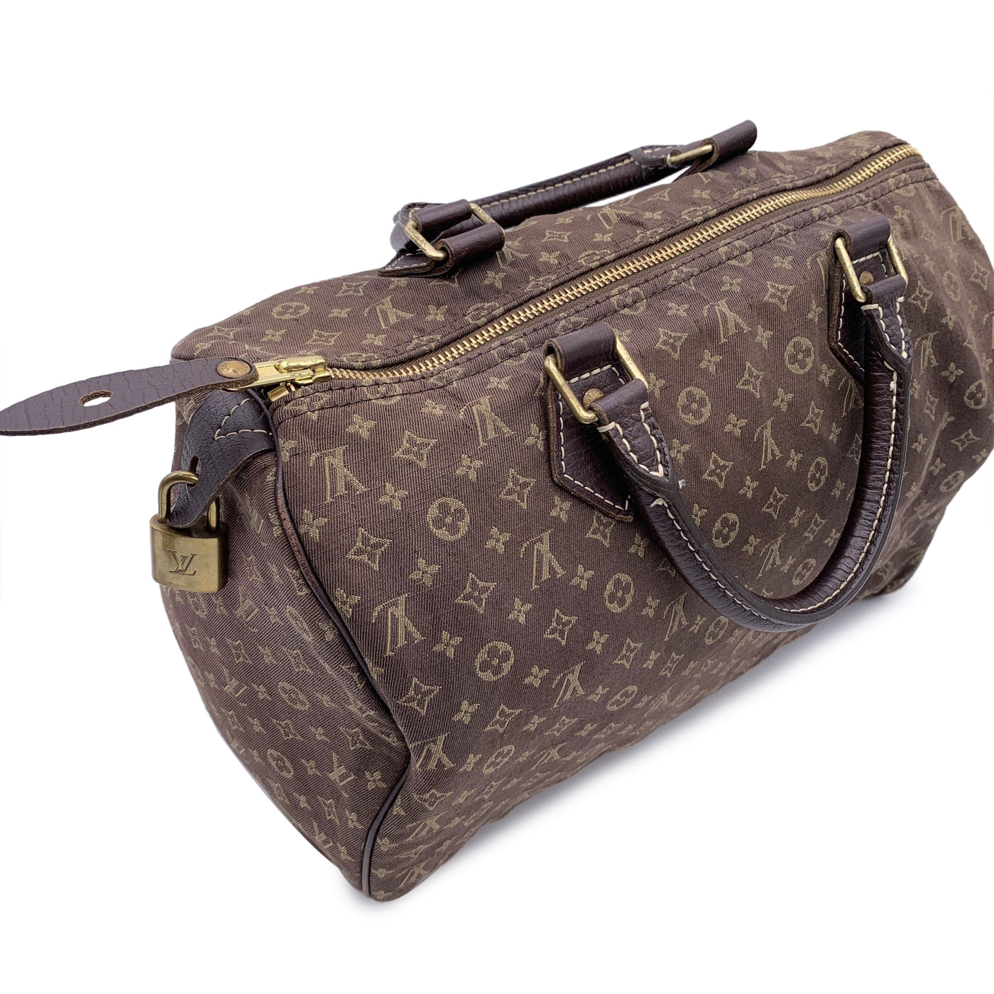 Louis Vuitton Brown Idylle Monogram Mini Lin Canvas Speedy 30 Bag