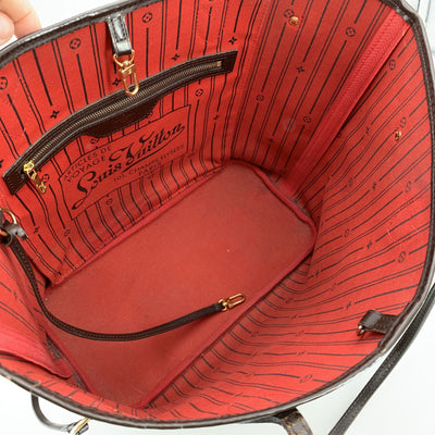 Louis Vuitton Brown Damier Ebene Canvas Neverfull MM Tote Bag