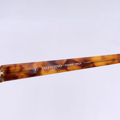 Valentino Vintage Gold Metal Oval Sunglasses Mod. V431 58/15 130mm