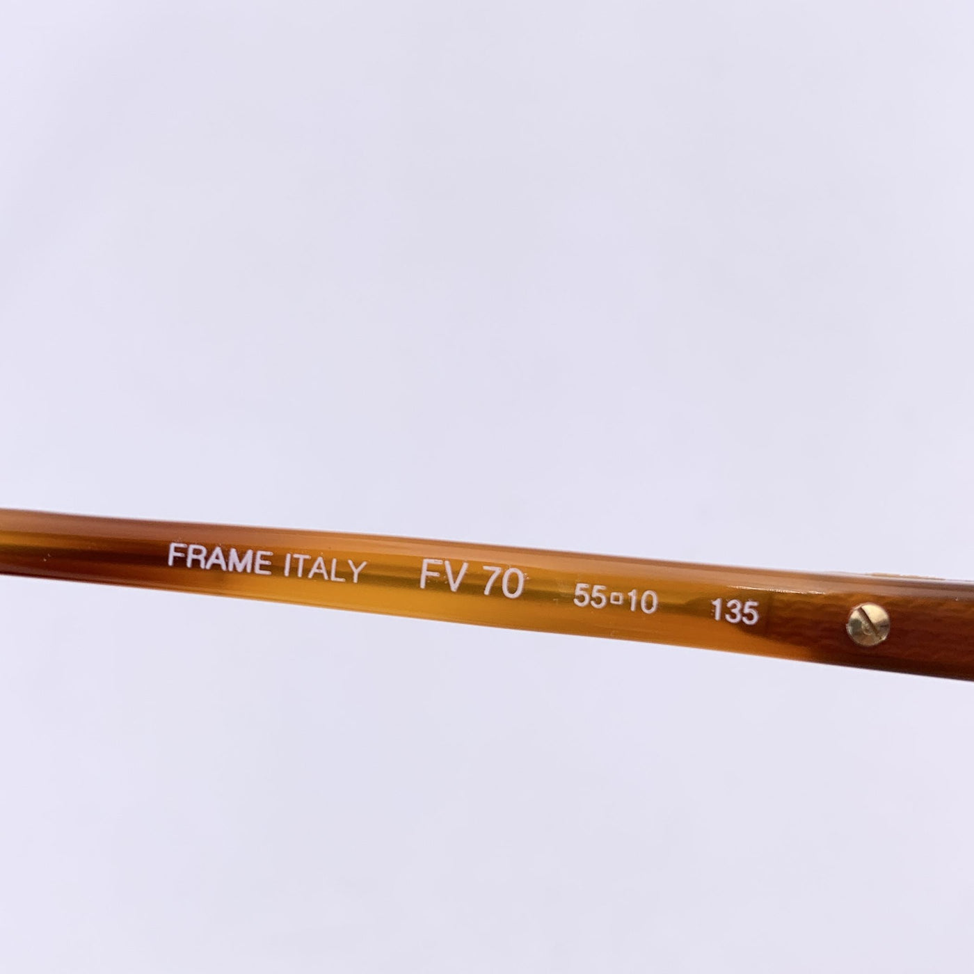 Fendi by Lozza Vintage Tan Acetate Sunglasses FV 70 55/10 135mm