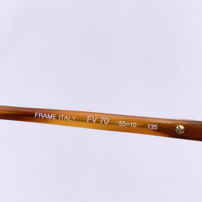 Fendi by Lozza Vintage Tan Acetate Sunglasses FV 70 55/10 135mm