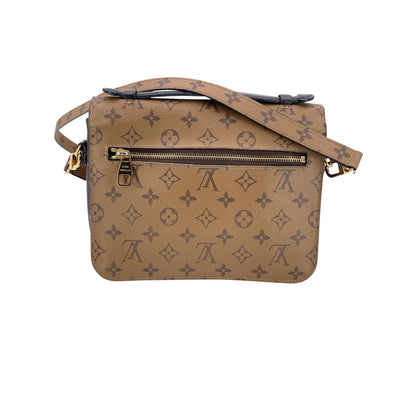 Louis Vuitton Monogram Reverse Pochette Metis Handbag Shoulder Bag