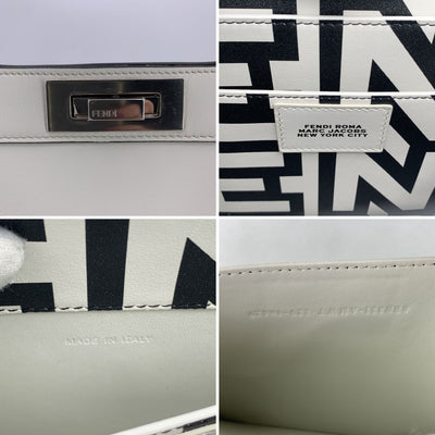 Fendi by Marc Jacobs White Peekaboo ISeeU Medium Top Handle Bag