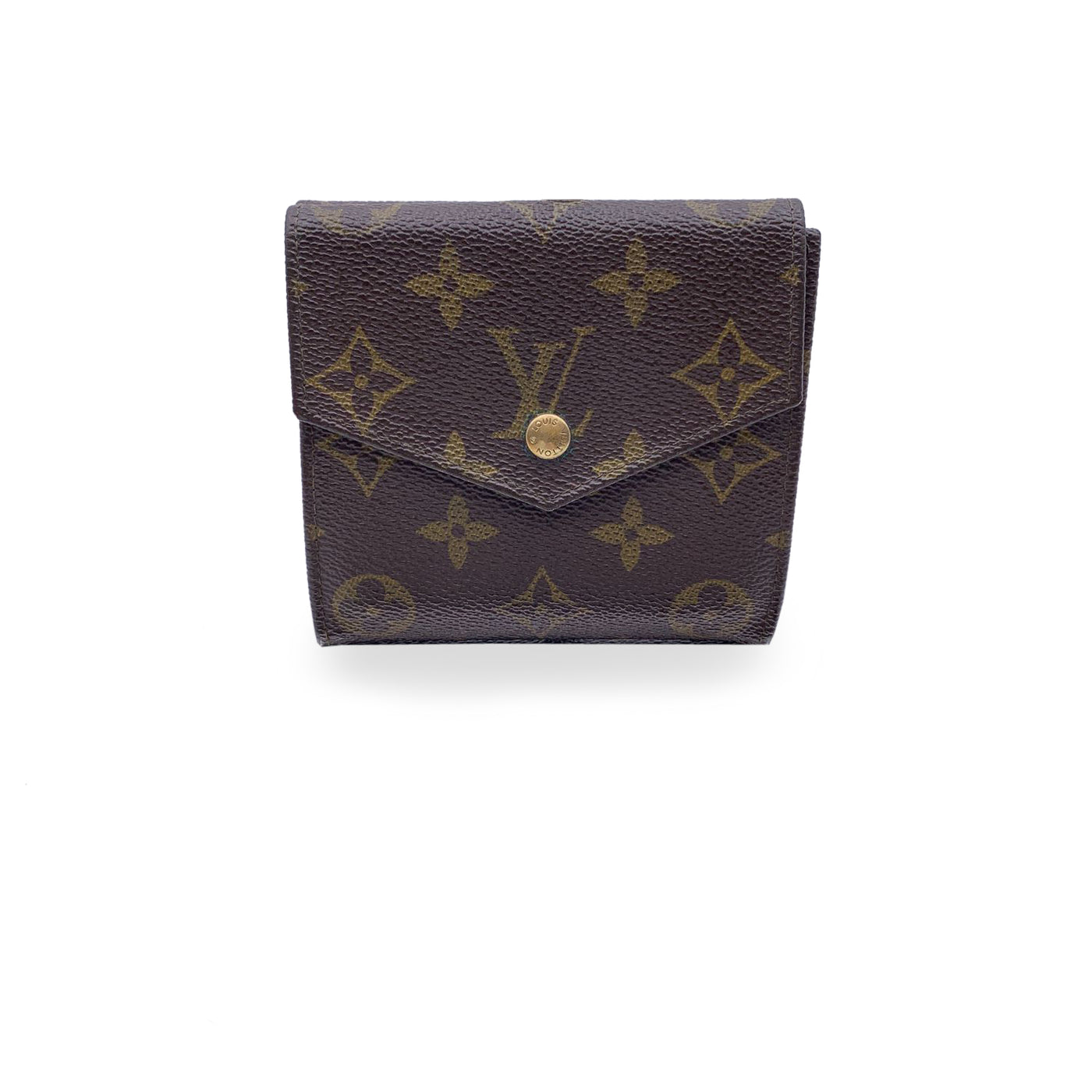 Louis Vuitton Vintage Monogram Compact Double Flap Wallet M61652