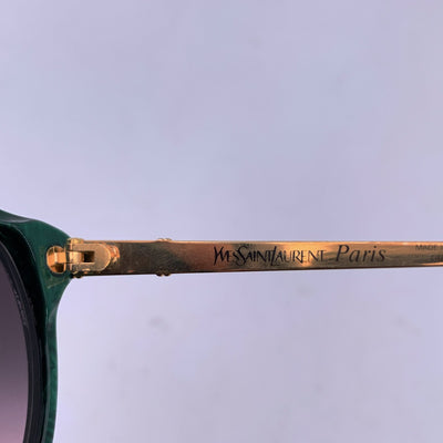 Yves Saint Laurent Vintage Green Sunglasses PERSEPHONE 56/17 130mm